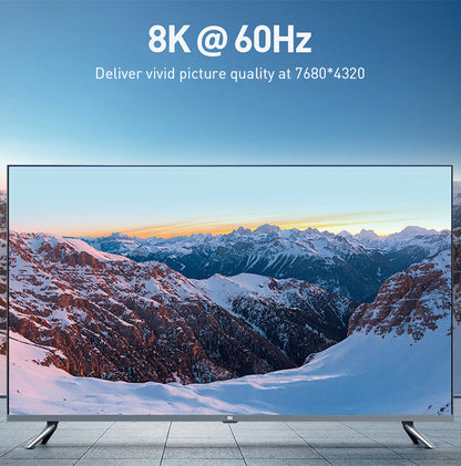8K60 display output supported by MOSHOU HD-009 HDMI cable
