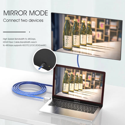 Mirror mode laptop to monitor connection using HDMI cable