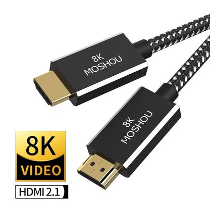 MOSHOU HD-068 braided HDMI 2.1 cable with certification badge