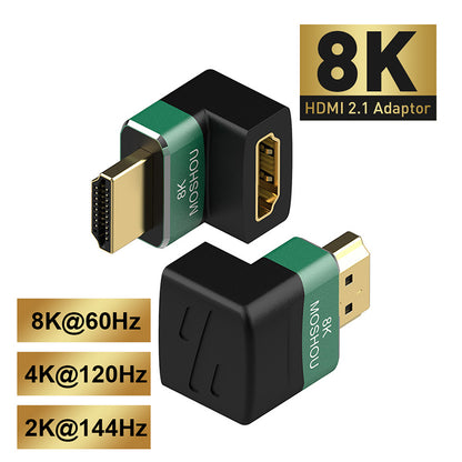 MOSHOU 270-degree HDMI 2.1 male-to-female adapter variant