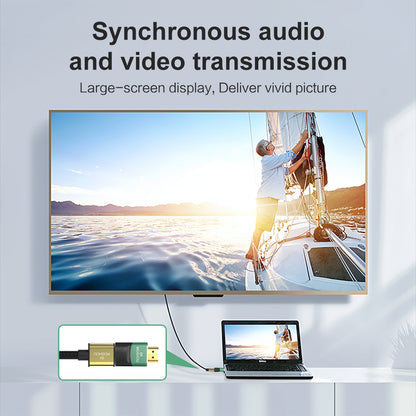HDMI adapter carrying synchronized audio and video between connected devices