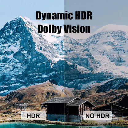 Dynamic HDR viewing illustration for MOSHOU 8K HDMI optical cable