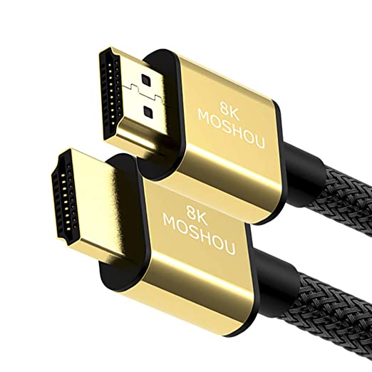 Gold-plated HDMI male and female extension cable connectors