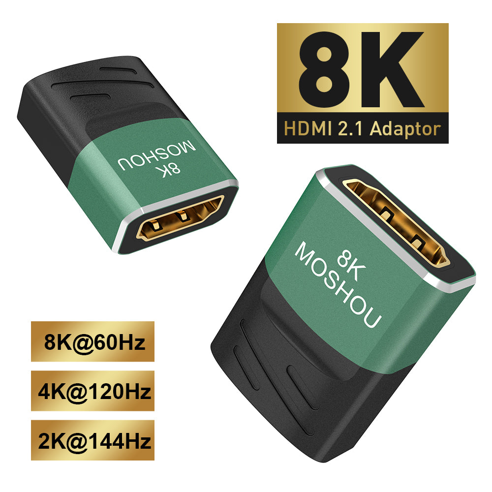 MOSHOU HDMI 2.1 female-to-female coupler variant