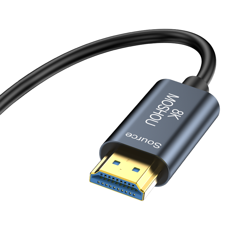 MOSHOU HDMI optical cable Display connector close-up