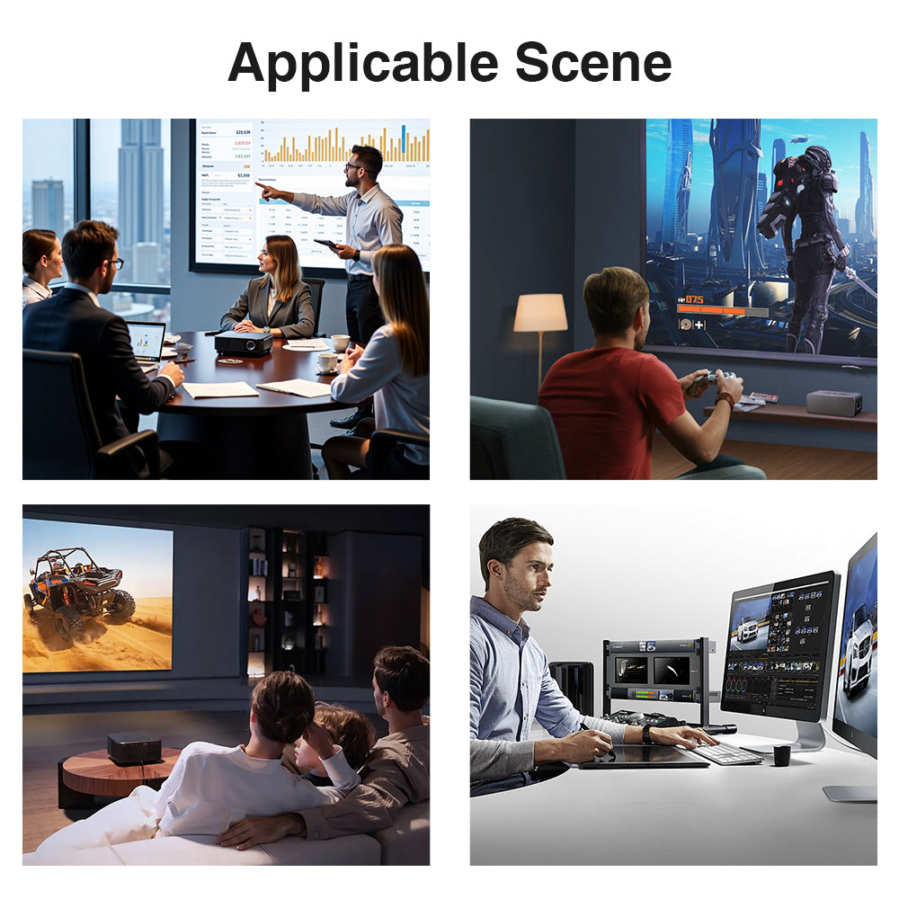 MOSHOU HDMI bidirectional switch use cases for meetings, gaming, home cinema and workstations