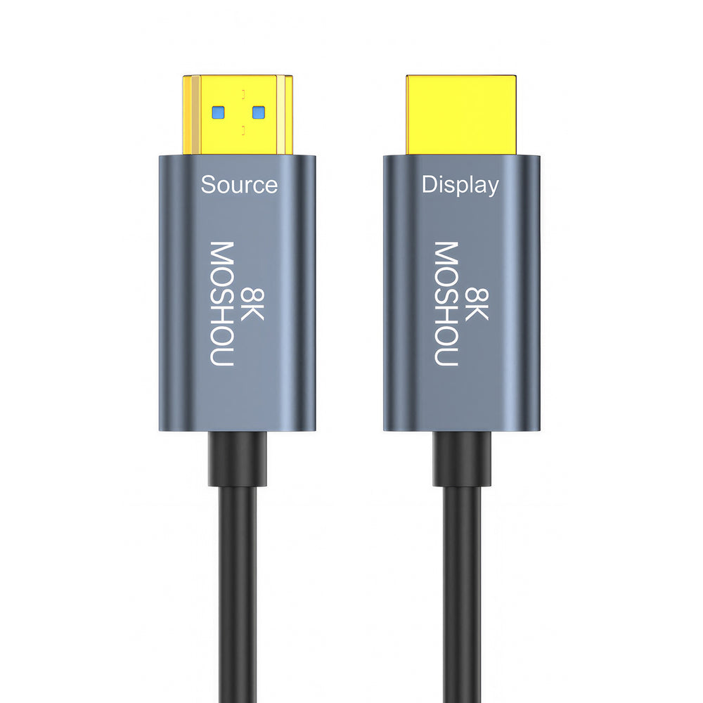MOSHOU HDMI 2.1 optical fiber cable Source and Display connectors