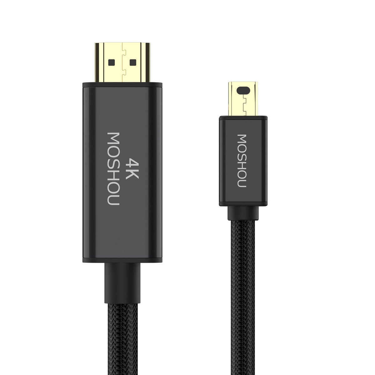 MOSHOU Mini DisplayPort to HDMI cable 4K 60Hz black braided main image
