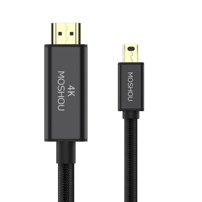 MOSHOU Mini DisplayPort to HDMI cable 4K 60Hz black braided main image