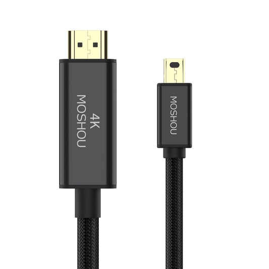 MOSHOU Mini DisplayPort to HDMI cable 4K 60Hz black braided main image