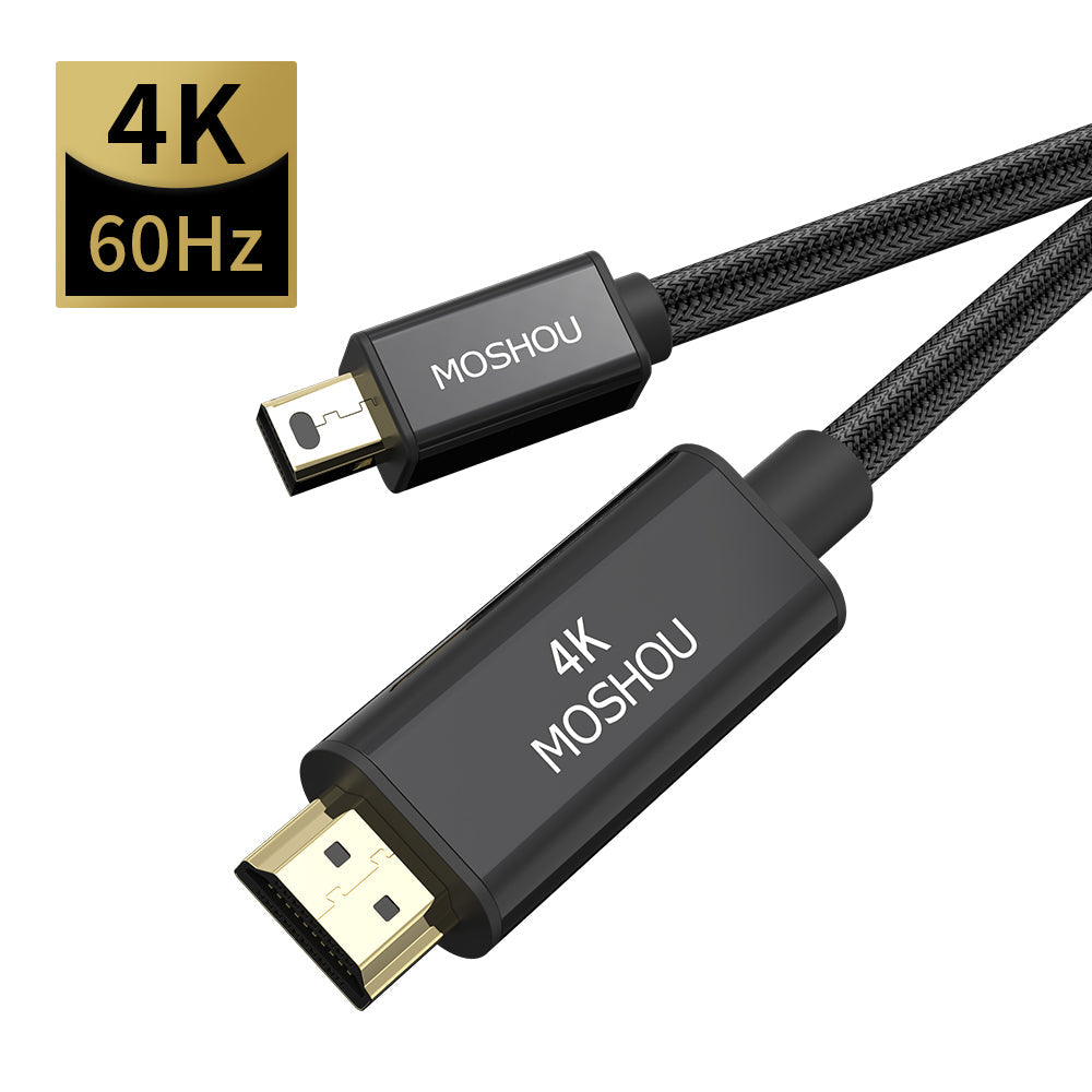 Mini DP to HDMI cable 4K 60Hz connector close-up