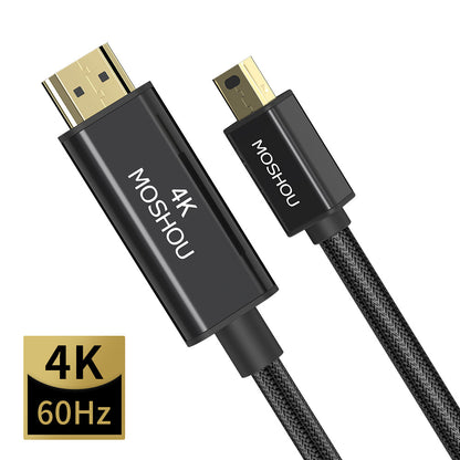Mini DisplayPort source to HDMI display directional cable
