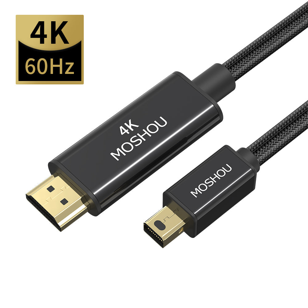 MOSHOU Mini DisplayPort to HDMI cable for monitor and TV