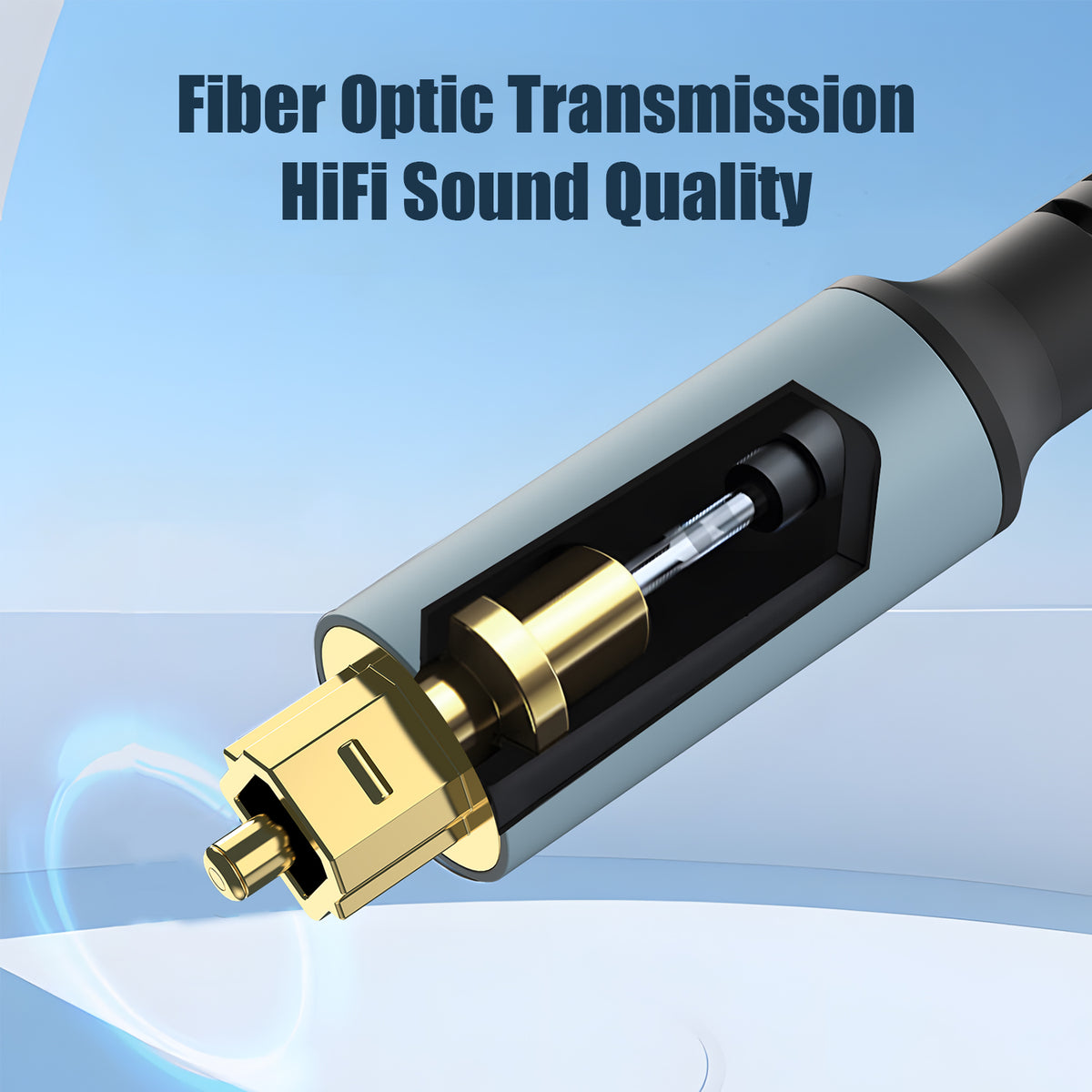 Fiber optic transmission for high-fidelity digital audio