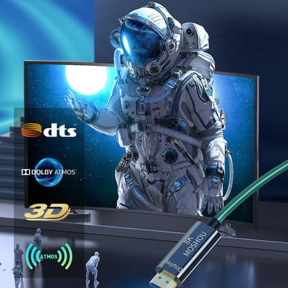 Optical HDMI cable for compatible home theater audio and video