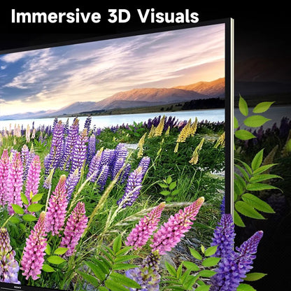High-resolution 3D visual display supported by compatible DP 2.1 equipment