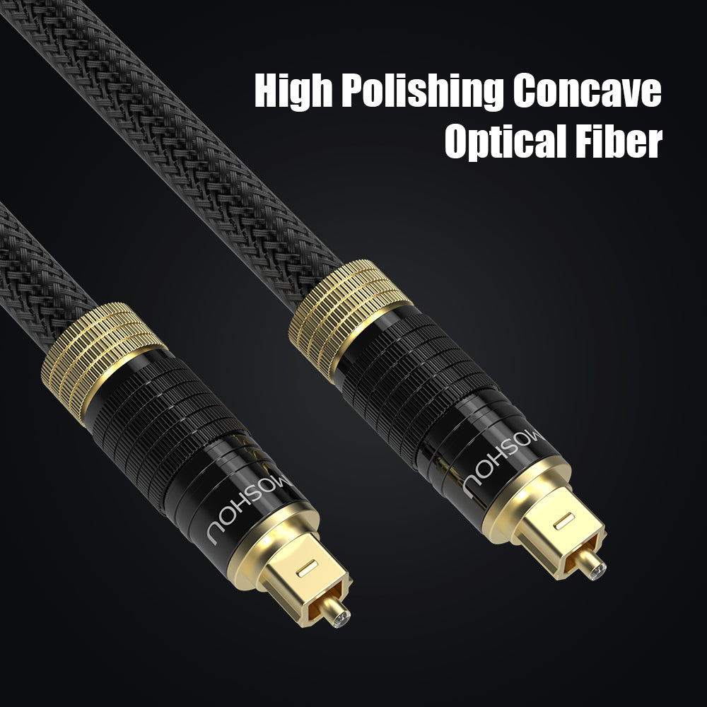 Precision polished Toslink optical fiber tips