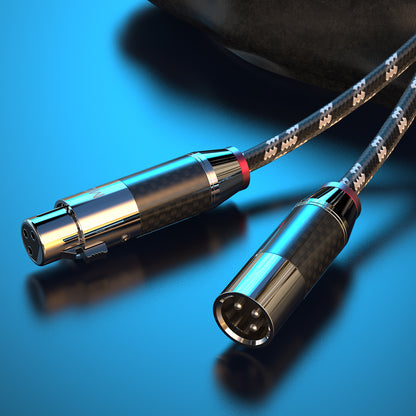 MOSHOU professional XLR male to female audio cable close-up