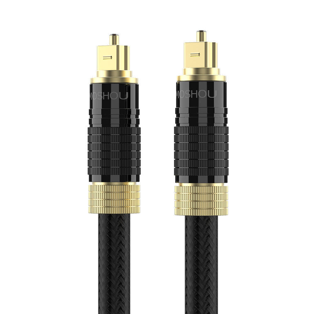 MOSHOU titanium alloy Toslink digital optical audio cable