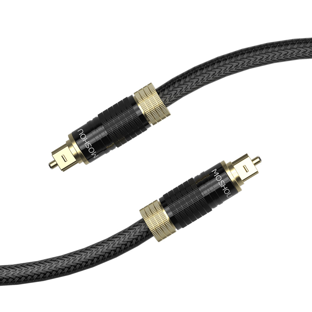 MOSHOU Toslink cable with flexible braided jacket
