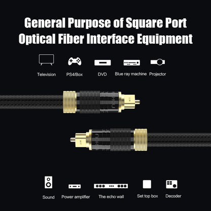 Toslink optical cable for compatible TV, soundbar and game console