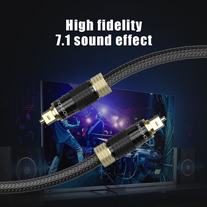 MOSHOU Toslink cable for compatible surround sound systems