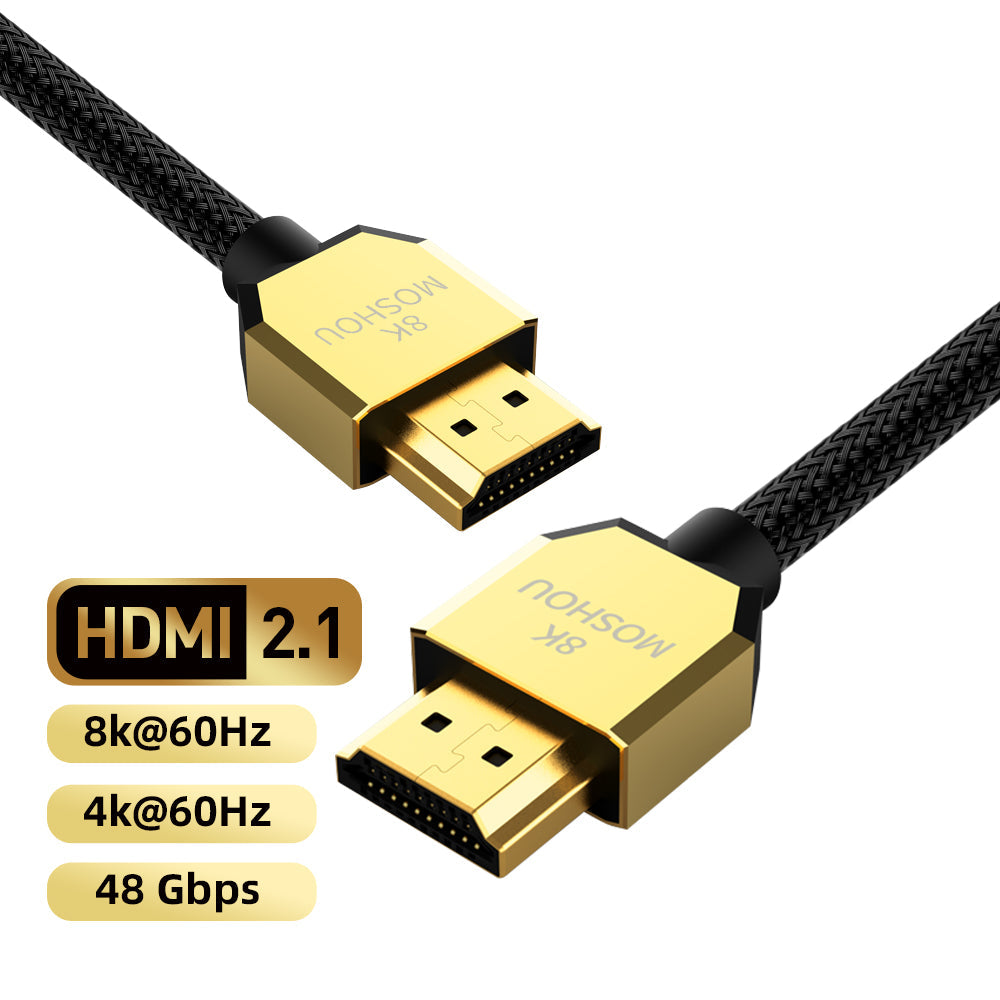 48Gbps HDMI 2.1 cable supporting 8K60 and 4K120