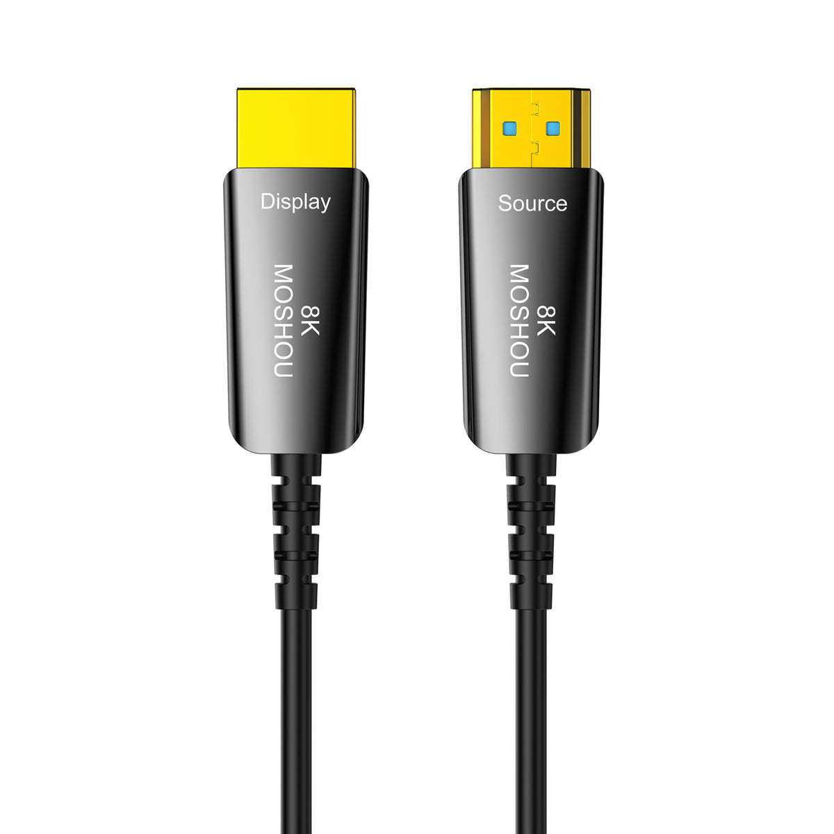 MOSHOU ultra slim 8K HDMI 2.1 optical fiber cable Source and Display ends