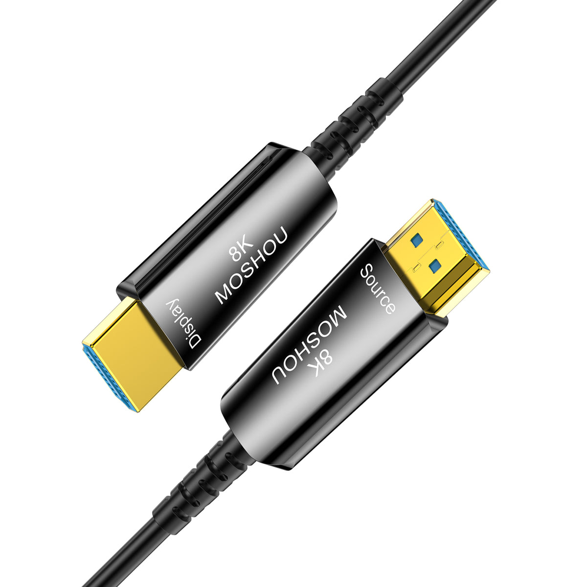 MOSHOU compact zinc alloy optical HDMI connectors