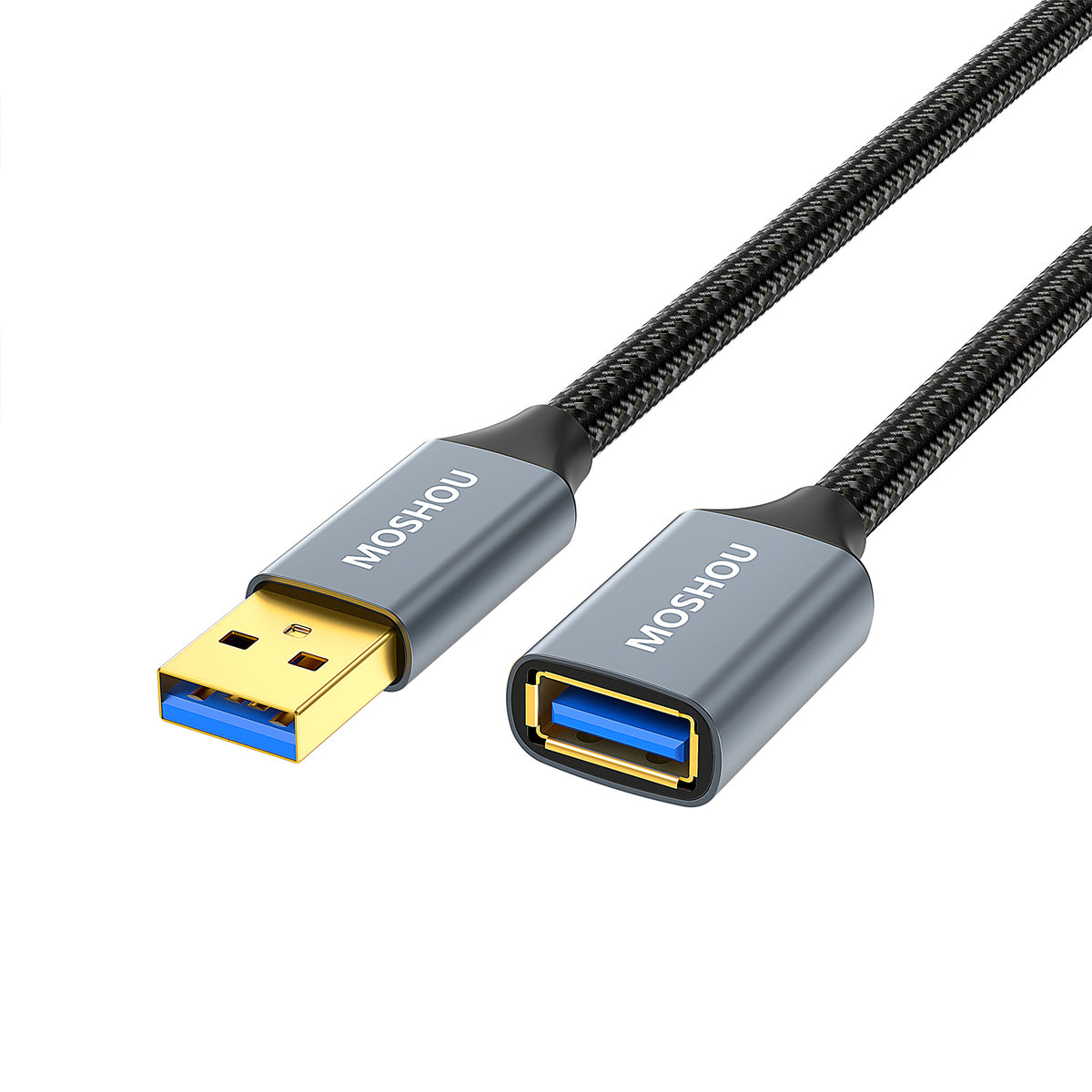 MOSHOU USB 3.0 extension cable connector close-up