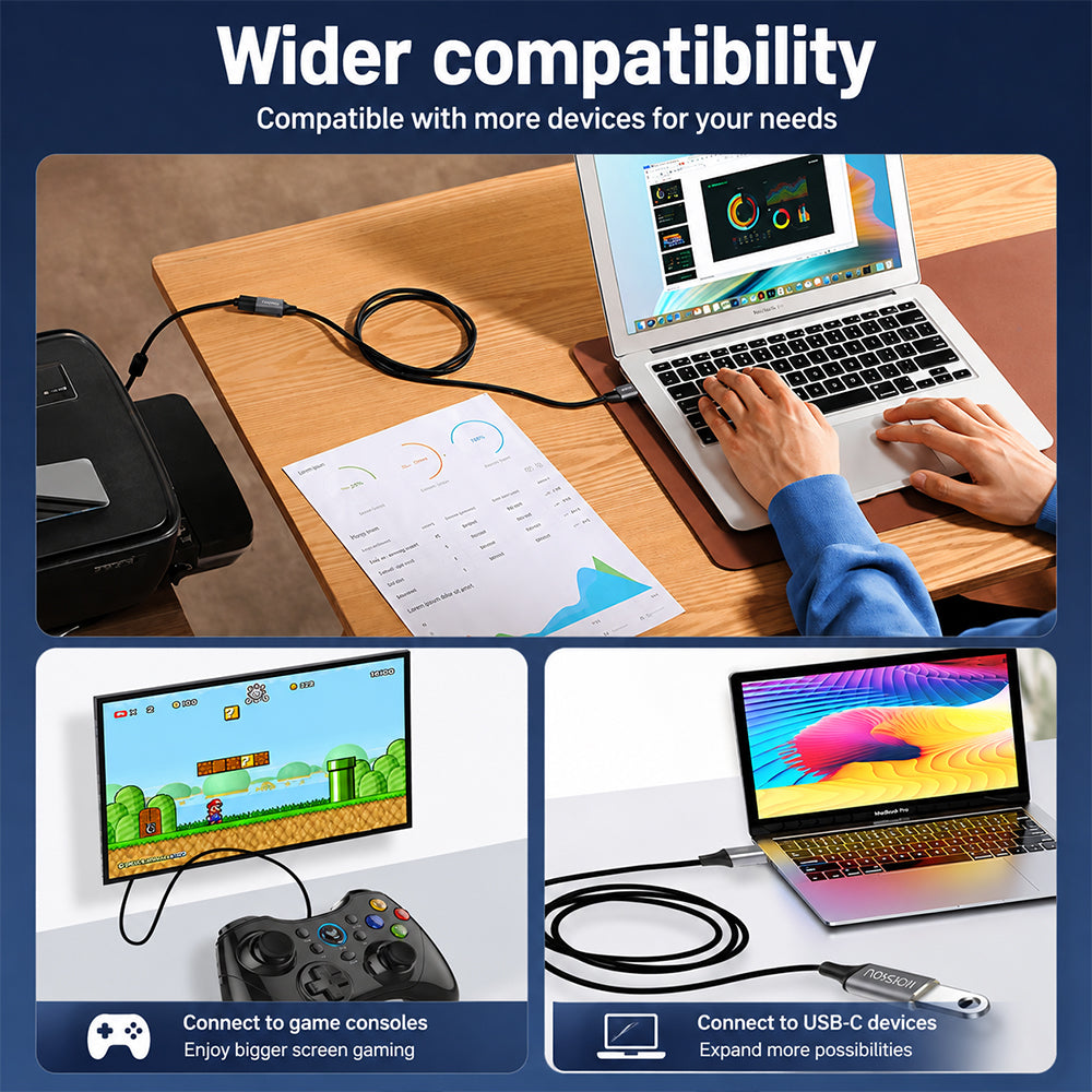 USB 3.0 male and female connectors with aluminum alloy housings