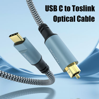 MOSHOU USB-C to Toslink optical audio cable connectors