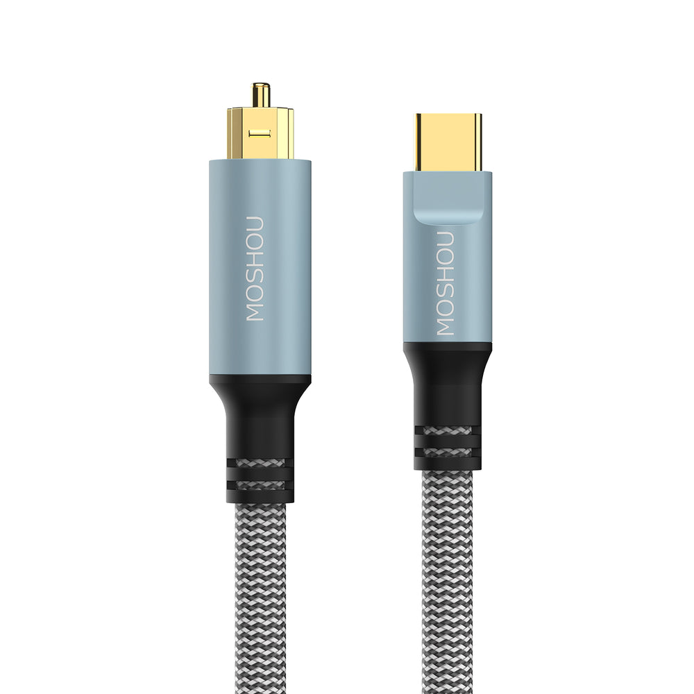 MOSHOU USB-C to Toslink optical audio cable product view